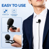 Microphone Lavalier 3,5mm Câble 2 Metres – Micro Cravate Omnidirectionnel avec Clip Solide pour Smartphone, PC & Caméraimage-2