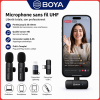 Microphone Sans Fil Boya BY-MW3 (iPhone, Type-C & Caméra) – Kit Audio Universel pour Smartphone, Appareil Photo & Vlogsimage-2