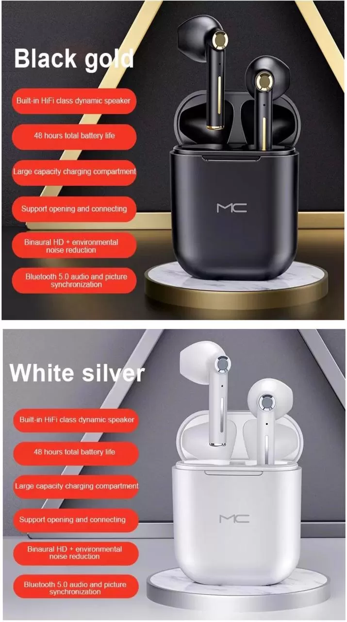 Airpods mc Écouteurs sans fil Bluetooth 5.1-2