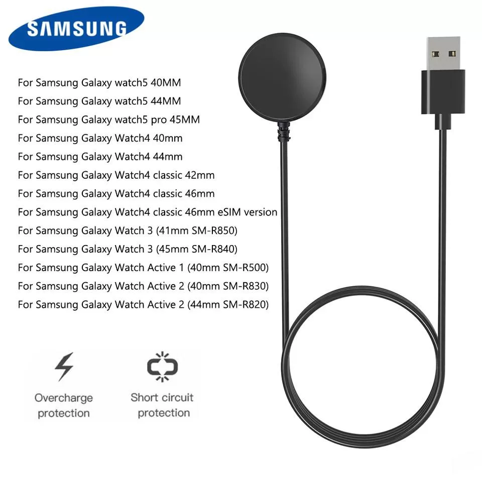 Câble de chargement magnétique USB pour montre Samsung Galaxy watch 5/4/3 active 1/2-4