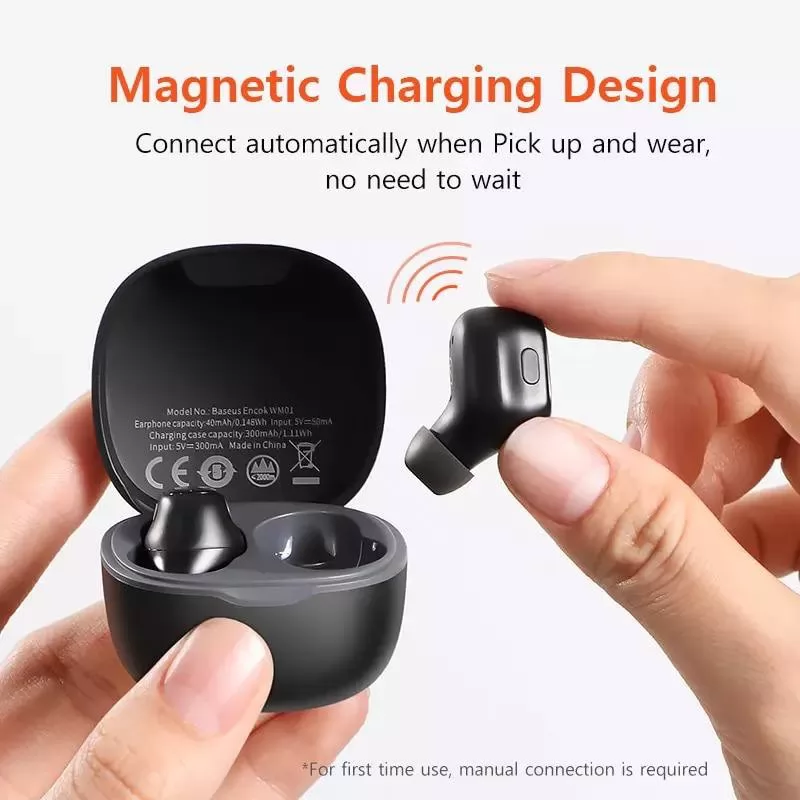 Baseus écouteurs sans fil Bluetooth WM01 TWS-1