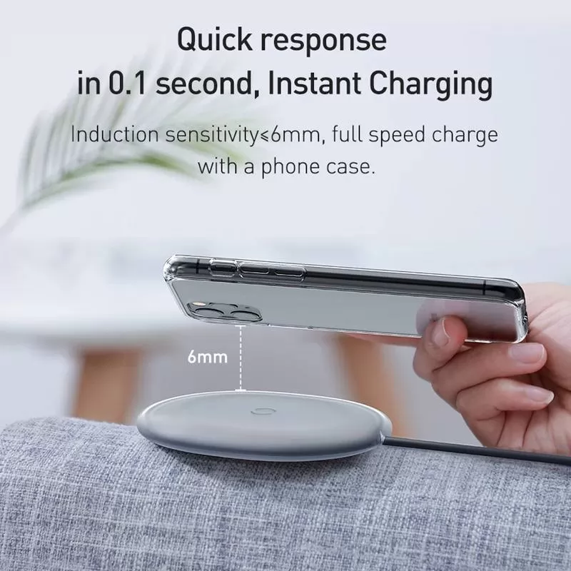 Baseus Chargeur sans fil QI 15 w pour les mobiles et Airpods/pro-5