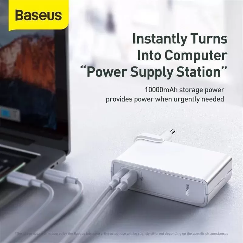 Baseus Chargeur 45W 10000mAh Power Bank avec GaN Tech 2en1-2