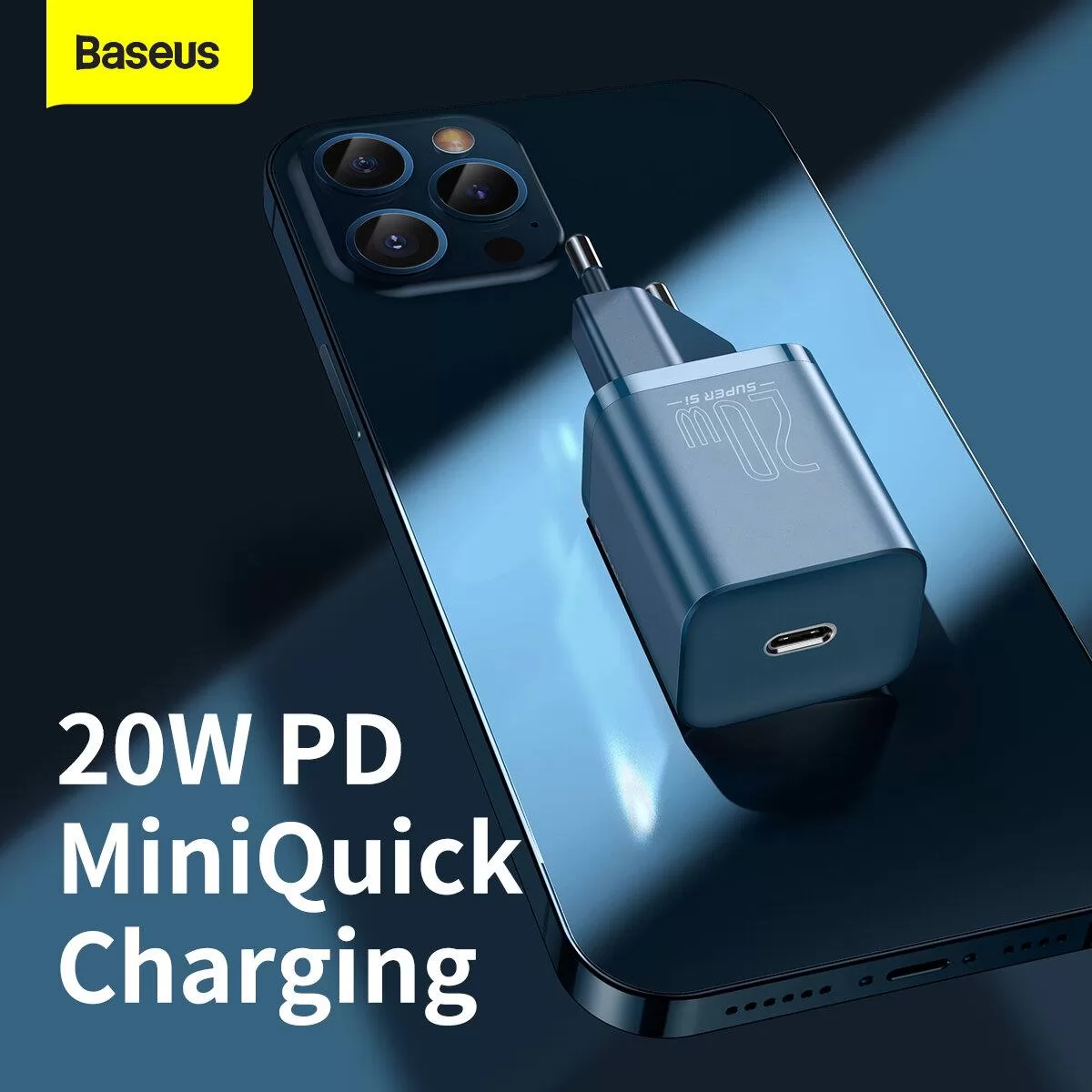 Baseus Chargeur 20W pour iphone 13/12/11/pour ipad-2