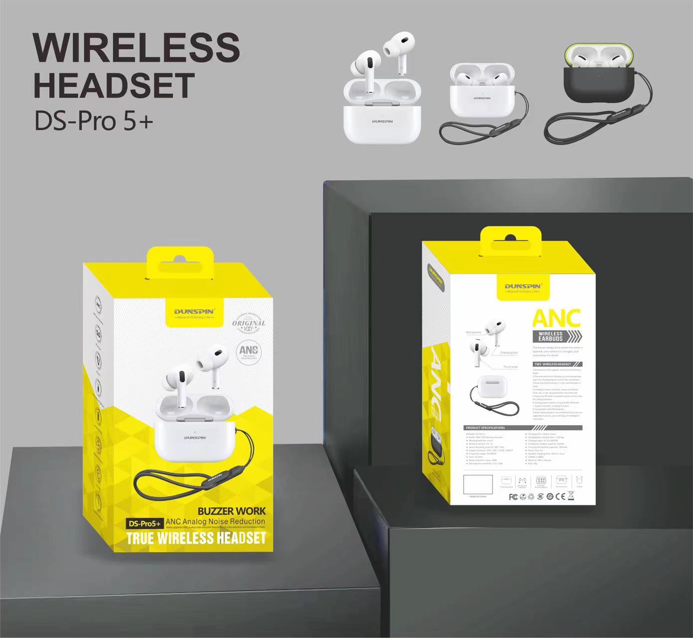 Écouteurs Sans Fil DUNSPINE DS-Pro 5 Bluetoothimage-2