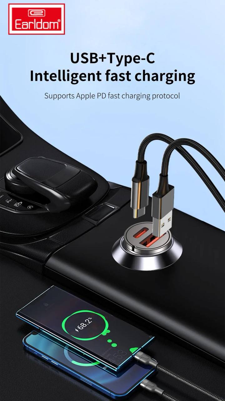 Allume-Cigare Earldom avec Charge Rapide 20W image 4