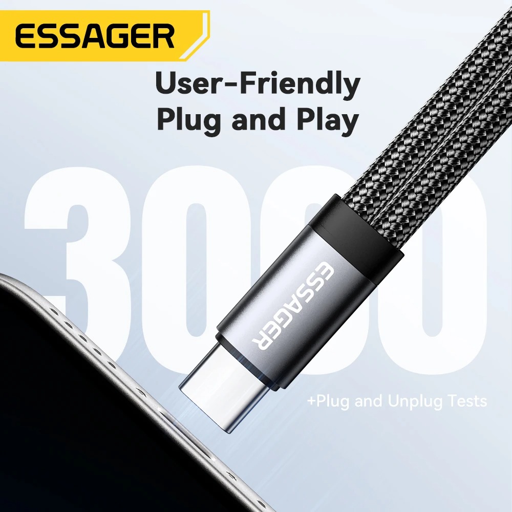 Adaptateur Casque Essager 2-en-1 Type-C vers Jack 3,5mm & PD 60W – Pour iPhone 16/15, Samsung & Xiaomi image 3