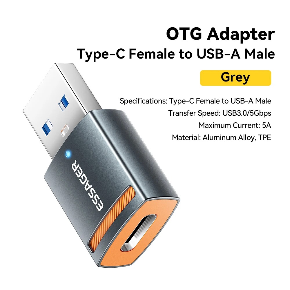 Adaptateur OTG Essager USB 3.0 Multi-Connecteurs – Convertisseur Type-C, Micro USB & Lightning pour iPhone, Xiaomi & MacBookimage 4