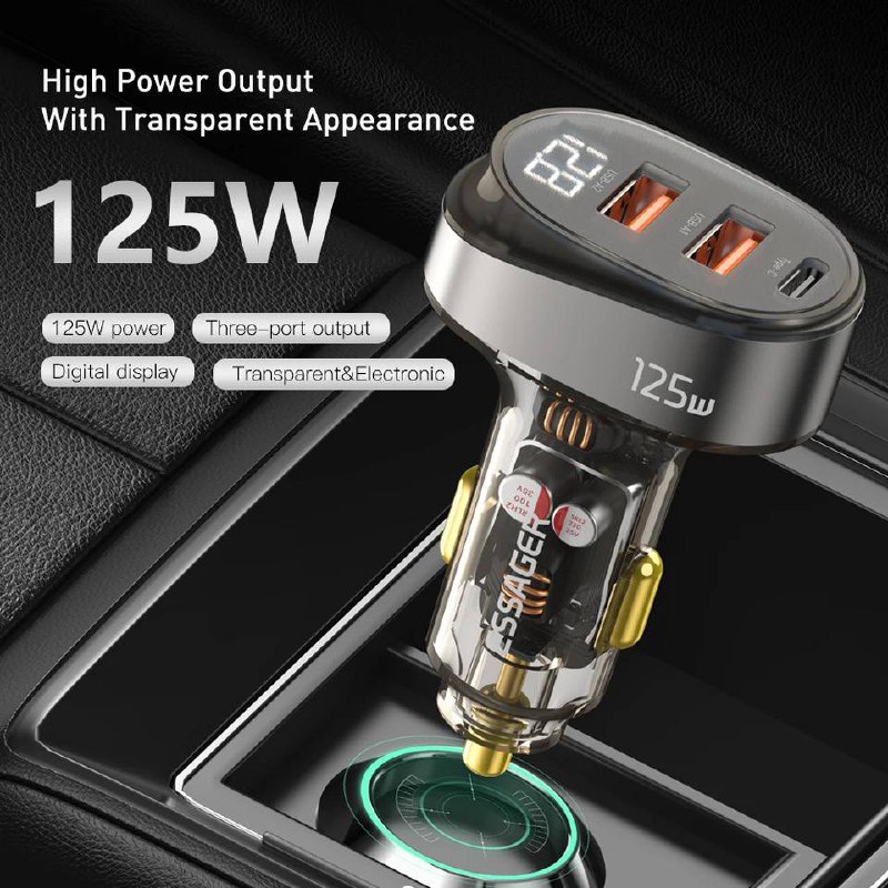 Allume-Cigare Essager avec Charge Rapide 125Wimage-2
