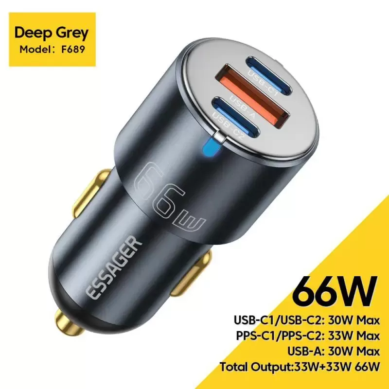 Allume-Cigare Essager avec charge rapide 66W image 1