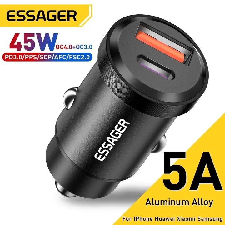 Allume-Cigare Essager USB Type-C 45W image 1