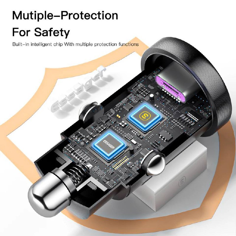 Allume-Cigare Essager USB Type-C 45W image 3
