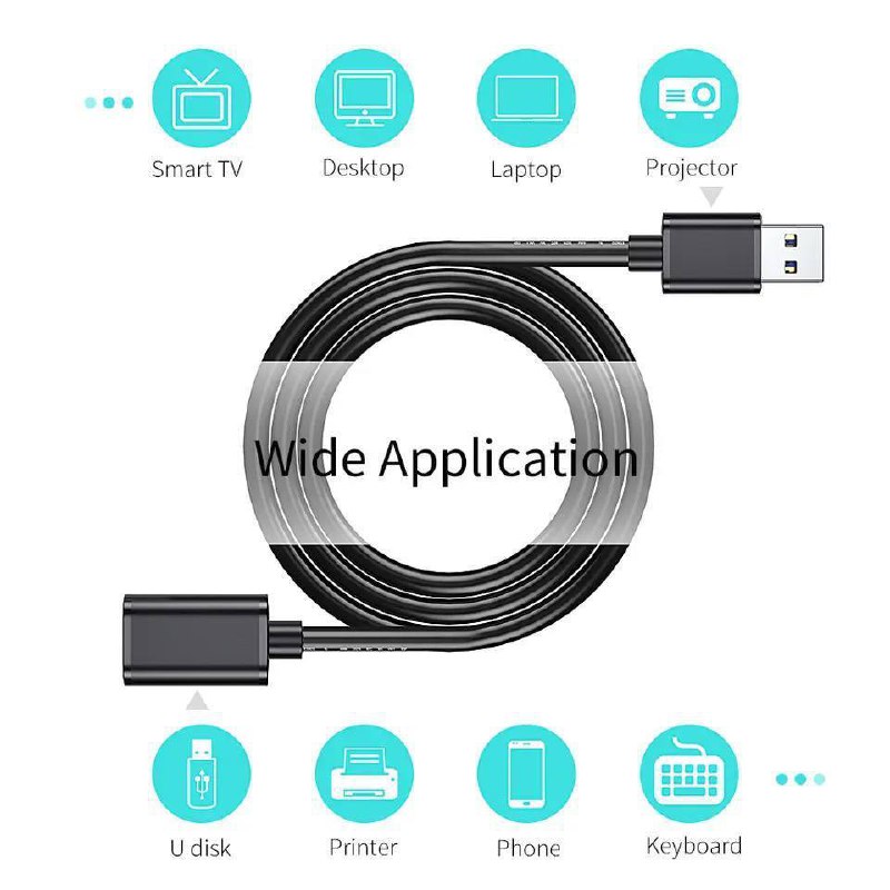 Câble d'Extension Essager USB 3.0/2.0 (Mâle vers Femelle) image 3