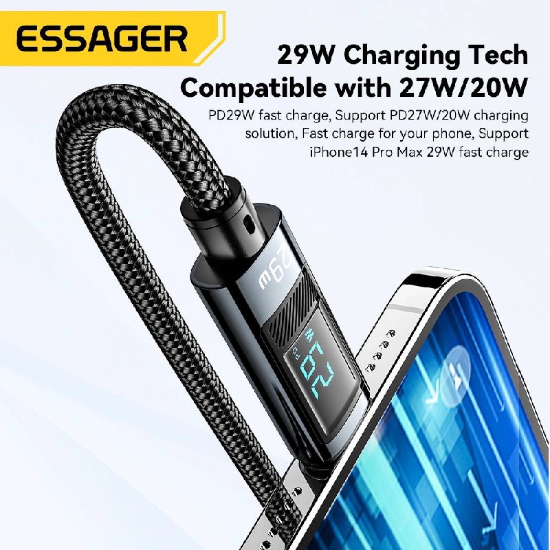 Câble Essager Type-C vers iPhone 29W image 3
