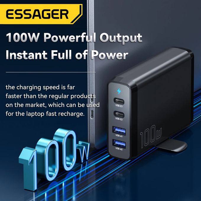 Chargeur de Bureau Essager GaN 100W image-2