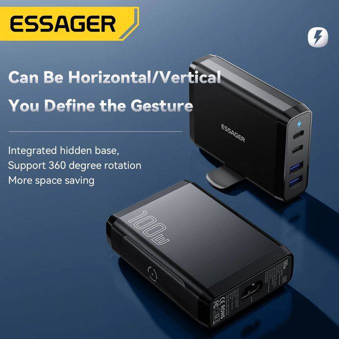 Chargeur de Bureau Essager GaN 100W  image 3
