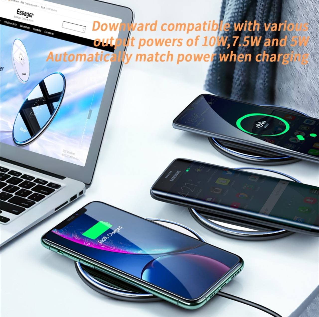 Chargeur sans fil Essager 15W image 4