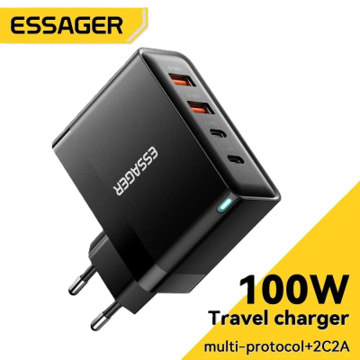 ESSAGER - Chargeur USB-C 100W 4 Ports