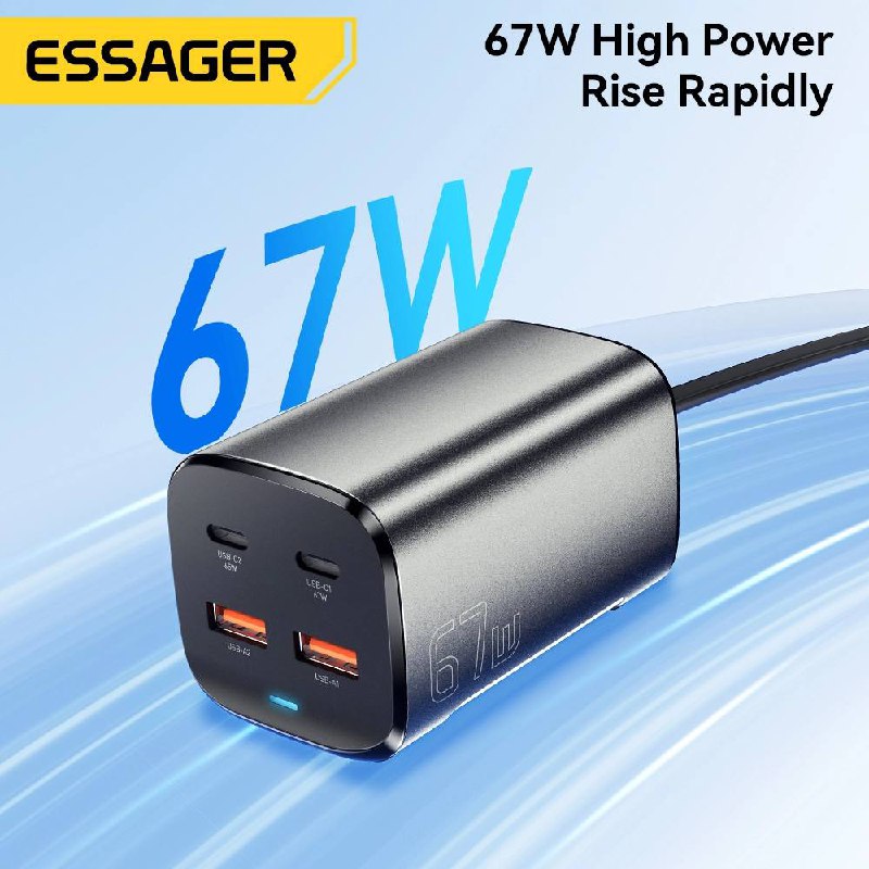 Chargeur USB Type-C Essager 67W GaN image 3