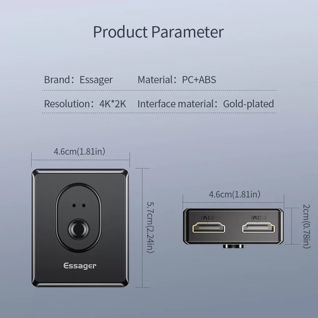 Convertisseur Essager HD-Compatible HD 4K image 3