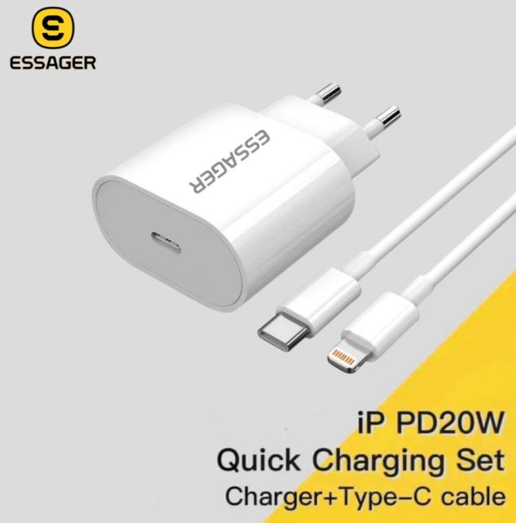 Essager Chargeur Type-C vers iPhone 20W image 1