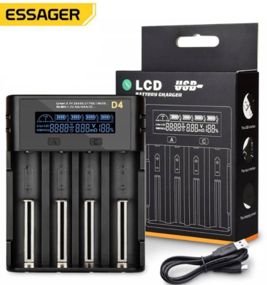 ESSAGER ECDQ-D401 – Chargeur Universel Intelligent à 4 Emplacements
