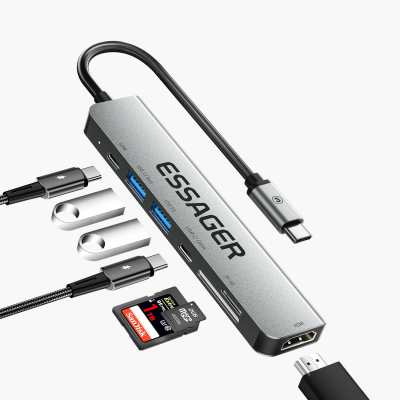 ESSAGER - Hub Type-C 7-en-1 Essager
