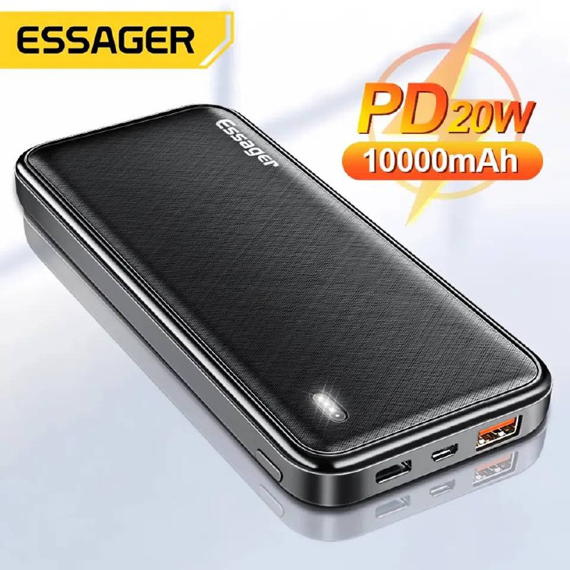Power Bank Essager 10.000 mAh avec 3 ports image 1