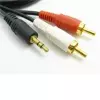 Câble Audio Stéréo 1.5m Mâle vers Double Prise 2RCA image 3