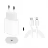 2 in 1 PD 18W Single 8 Pin Interface Travel Charger + 3A PD3.0 USB-C / Type-C to 8 Pin Fast Charge Data Cable Set, Cable Length: 1m(EU Plug) image 3