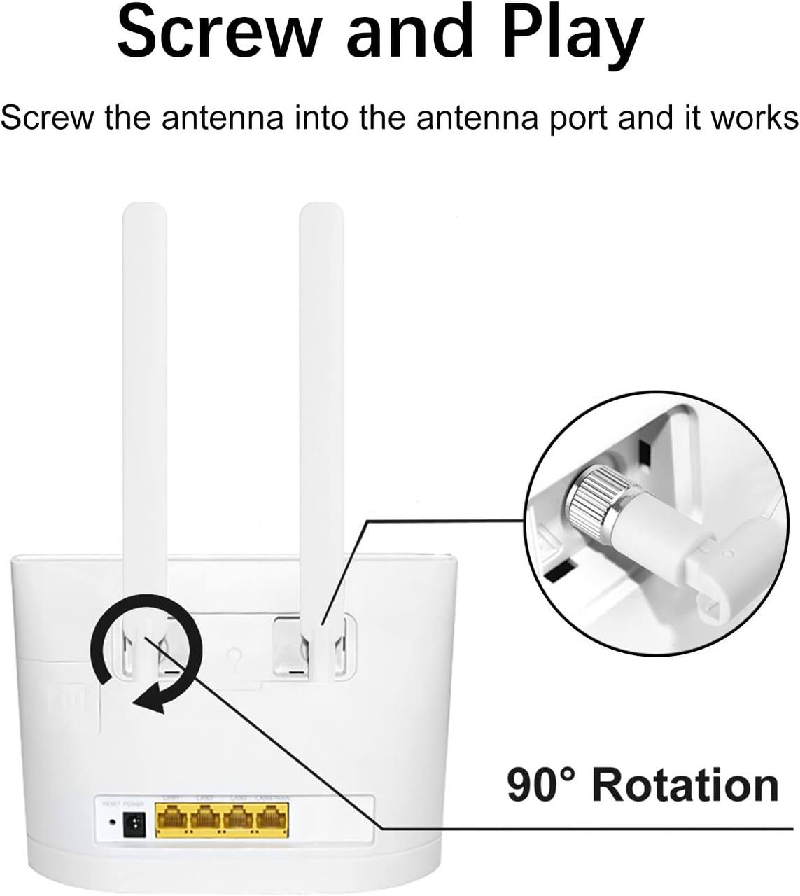 2 Pièces d'Antenne WiFi 4G LTE image 3