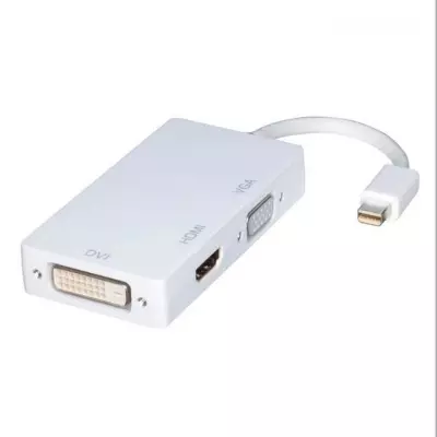 GENERALE - 3 in 1 Mini DP Displayport to HDMI DVI VGA Adapter for MacBook Air Pro