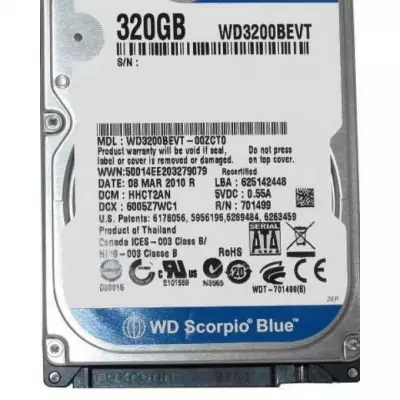GENERALE - 320GB Disque Dur Interne Pour PC Portable SATA HDD 2.5\