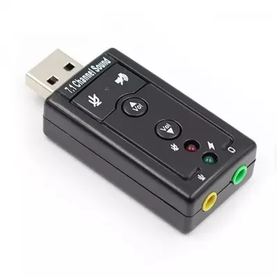 7.1 External USB Sound Card USB To Jack 3.5mm Headphone Digital Audio Adapter
