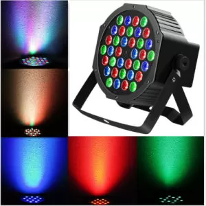 7 LED Mini Flat Par Lightimage-2