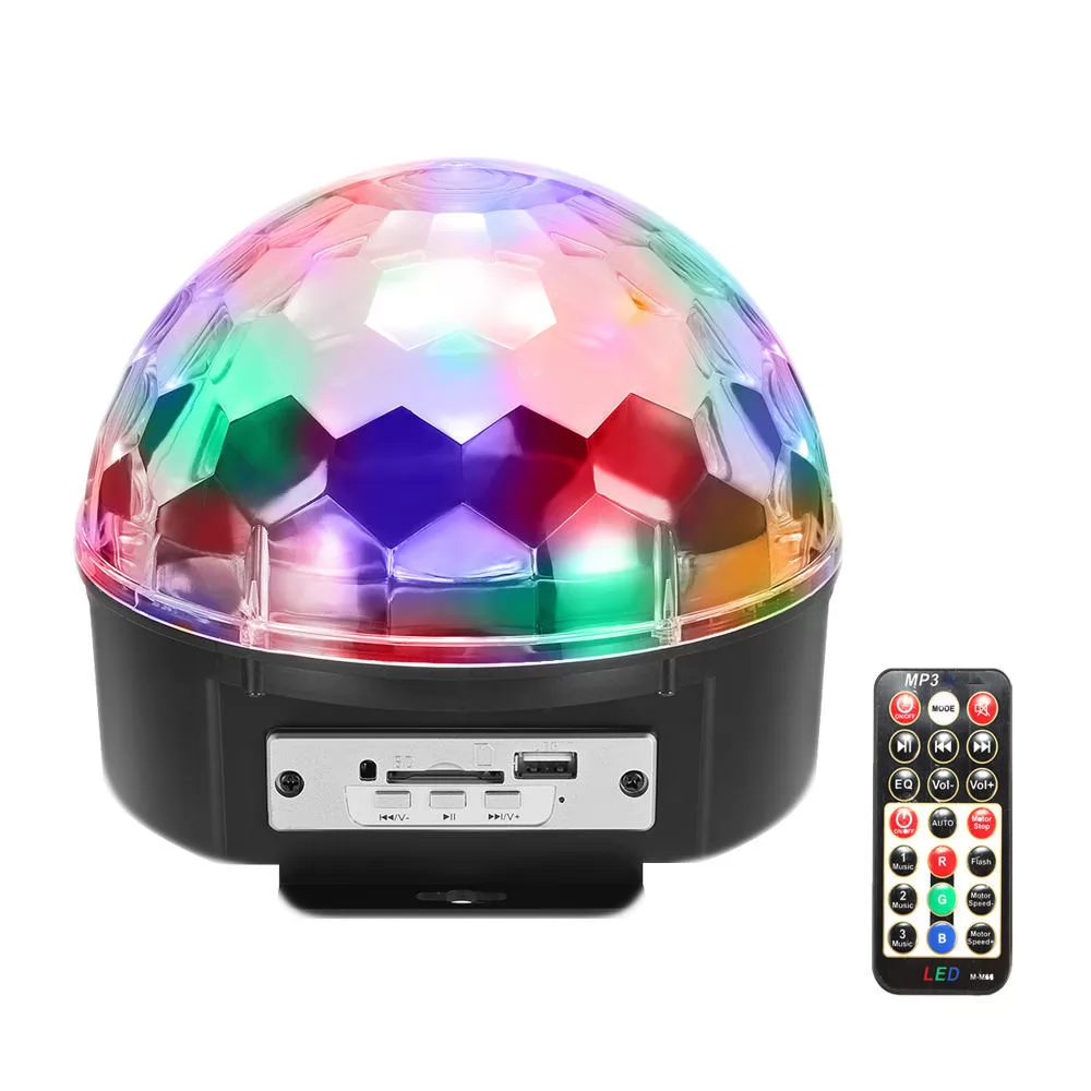 9 couleurs Disco Light Président MP3 Led Disco Ball Lampe RGB scène Lampe DJ Projecteur laser Lecteur de musique Xmas Party Lumières (Avec) LANGL. 0 out of 5 image 1