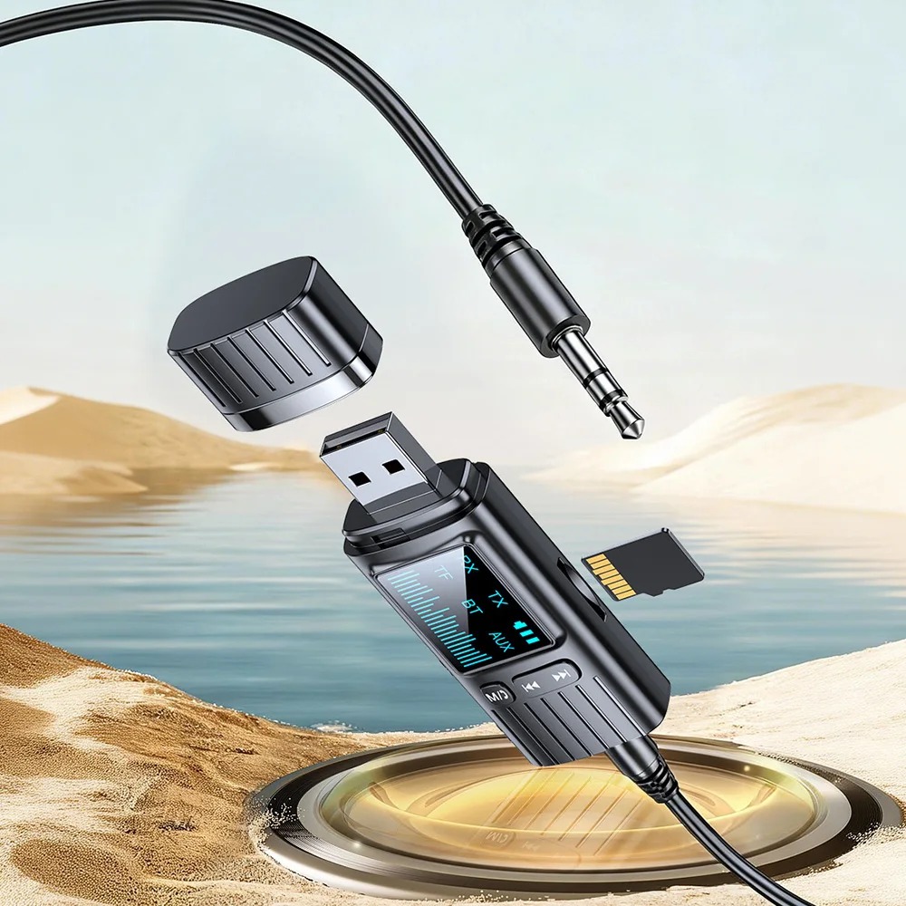 Adaptateur Audio Bluetooth 5.4 Jack 3,5 mm – Transmetteur Récepteur pour Voiture AUX et PC image 3