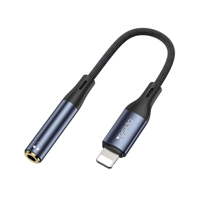 GENERALE - Adaptateur Audio Yesido YAU37 Lightning vers Jack 3,5 mm (Noir)