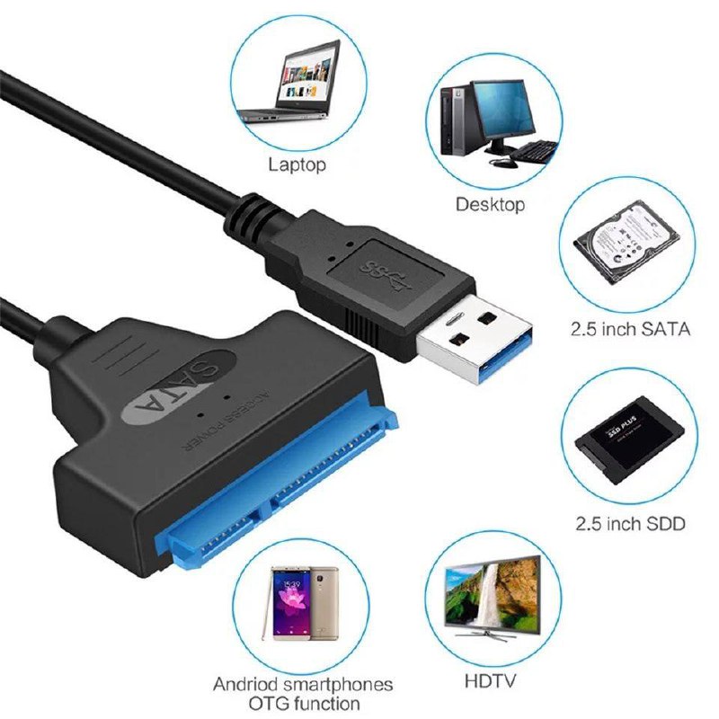 Adaptateur Câble USB SATA III Vers USB 3.0 image 1