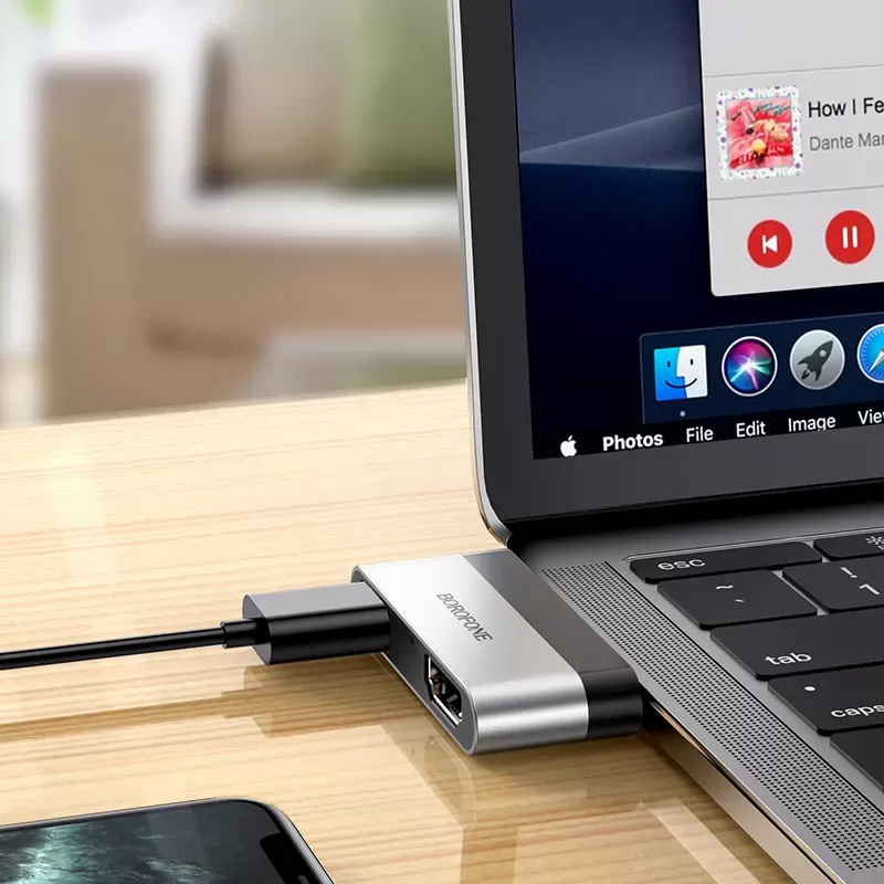 Adaptateur Borofone Type-C vers HDMI image 3