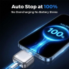 Adaptateur de Charge Intelligente USB & Type-C – Coupe-Courant Automatique et Sécurité Universelle (Pack de 2)image-2