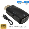 Adaptateur HDMI vers VGA 1080P – Convertisseur Vidéo pour PC et Ordinateur Portable image 1