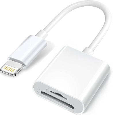 GENERALE - Adaptateur mémoire Lightning avec double fente pour cartes SD et TF