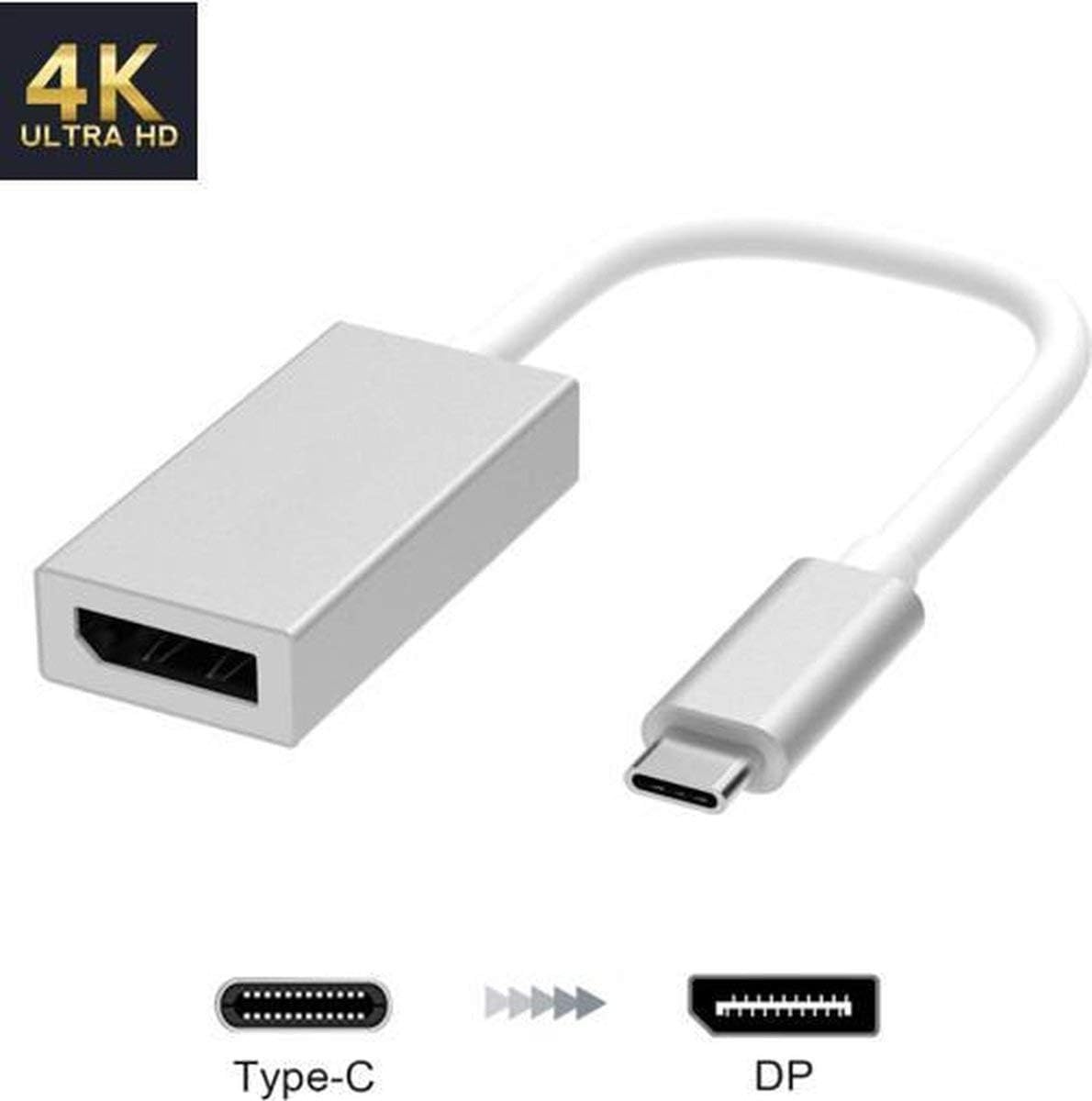 Adaptateur MICROWARE USB-C vers DisplayPort – 4K UHD Haute Vitesse image 1