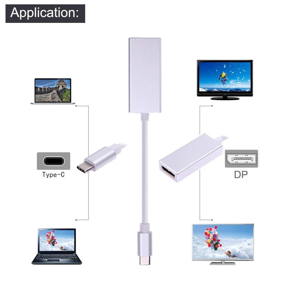 Adaptateur MICROWARE USB-C vers DisplayPort – 4K UHD Haute Vitesse image 3