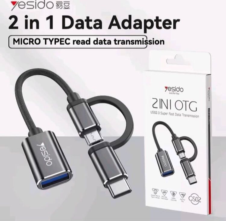 Adaptateur OTG Yesido GS02 2-en-1 image 4