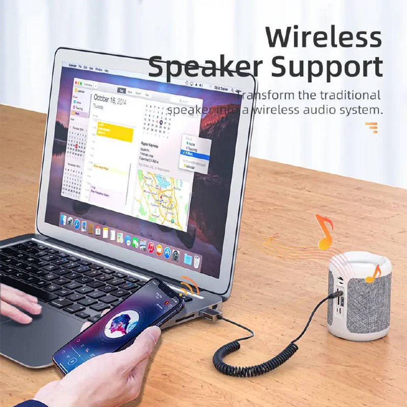 Adaptateur Récepteur Bluetooth 5.0 Sans Fil pour Voitureimage-2