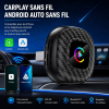 Adaptateur Sans Fil 2-en-1 CarPlay Android Auto – Boîtier Plug & Play Universel pour Voiture image 1