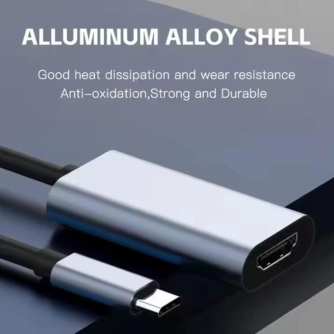 Adaptateur USB-C Femelle vers HDMI 4K – Convertisseur Vidéo Ultra HD Haute Performanceimage-2