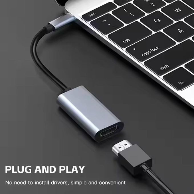 Adaptateur USB-C Femelle vers HDMI 4K – Convertisseur Vidéo Ultra HD Haute Performance image 3